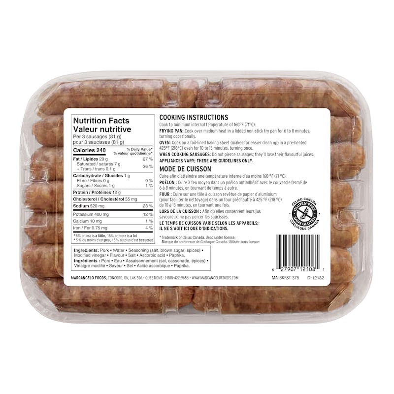 Original Breakfast Pork Sausage