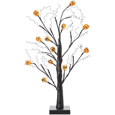 null Arbre de table décoratif lumineux avec citrouilles 1 ea, 16,00 $/1ch