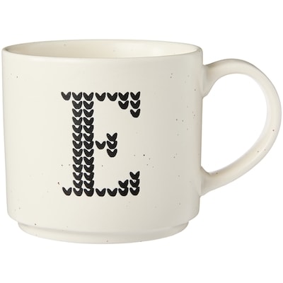 Life at Home Tasse avec monogramme – lettre E 1 ea, 5,00 $/1ch