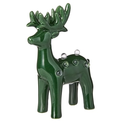 Life at Home Light Up Ceramic Deer Decoration - Green 1 ea, $5.00/1ea