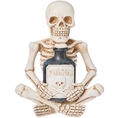 null Skeleton with Poison Bottle Decoration 1 ea, $12.00/1ea