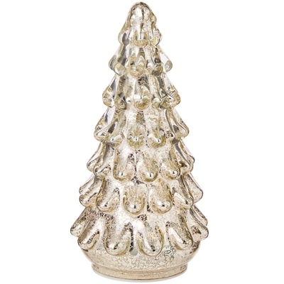 Life at Home Light Up Tiered Glass Tree Decoration - 8 in 1 ea, $14.00/1ea