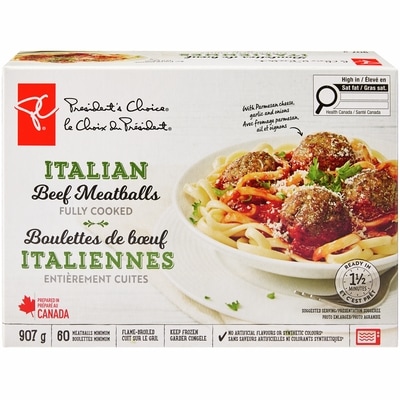 President's Choice Italian Beef Meatballs 907 g, $2.09/100g