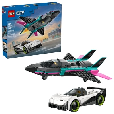 LEGO City Jet vs. Car Building Toys for Kids 60489 1 ea, $40.00/1ea