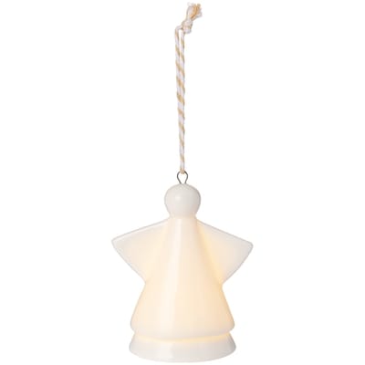 Light Up Ceramic Angel Ornament