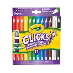 Crayola Clicks Mechanical Coloured Pencils, 12 Count 10 ea, $1.40/1ea