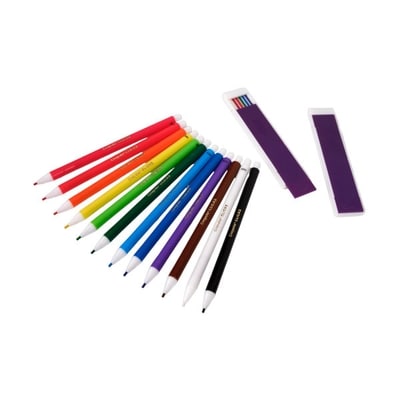 Clicks Mechanical Coloured Pencils, 12 Count