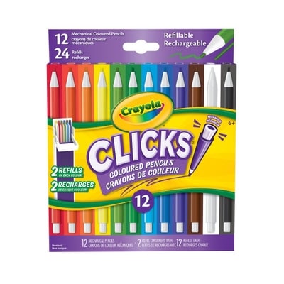 Crayola Crayons de couleur mécaniques Clicks, ensemble de 12 10 ea, 1,40 $/1ch