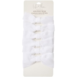 Life at Home Velvet Holiday Bows 6 Pack - White 6 ea, $1.17/1ea