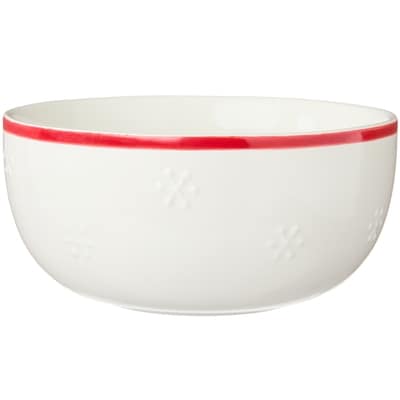 Bol à céréales à motif de sucreries – rouge