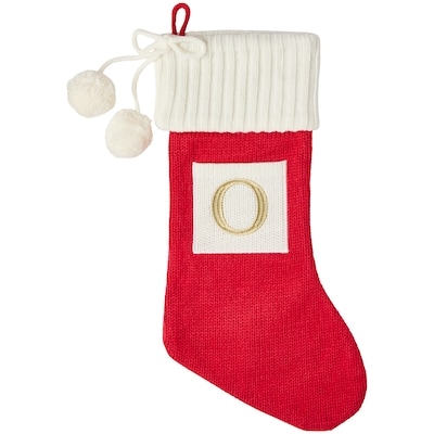 Life at Home Red Knit Monogram Stocking - Letter O 1 ea, $15.00/1ea