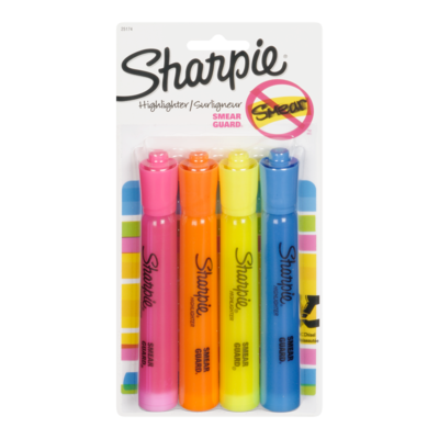 Sharpie Highlighter 4-Pack 4 ea, $1.13/1ea