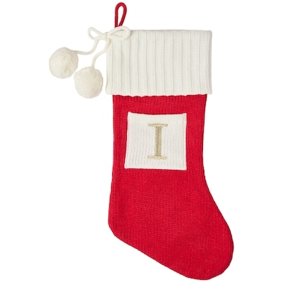 Life at Home Red Knit Monogram Stocking - Letter I 1 ea, $15.00/1ea
