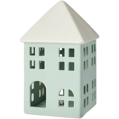 Life at Home Décoration lumineuse de maison en céramique 9 po – vert menthe 1 ea, 24,00 $/1ch