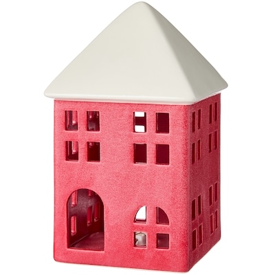 Life at Home Décoration lumineuse de maison en céramique 9 po – rouge 1 ea, 24,00 $/1ch
