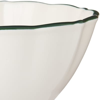 Green Rim Cereal Bowl