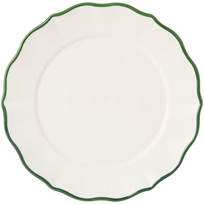 Life at Home Green Rim Dinner Plate 1 ea, $7.00/1ea