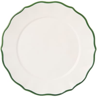 Life at Home Assiette plate avec bordure verte 1 ea, 7,00 $/1ch