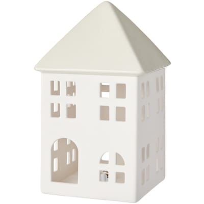 Life at Home Light Up Ceramic House Decoration 9 in - Warm White 1 ea, $24.00/1ea