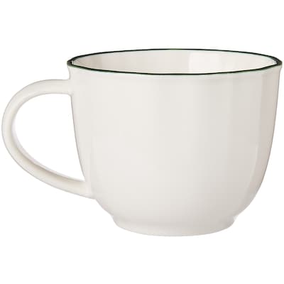 Green Rim Dinner Mug