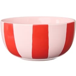 Life at Home Striped Cereal Bowl - Red 1 ea, $4.00/1ea