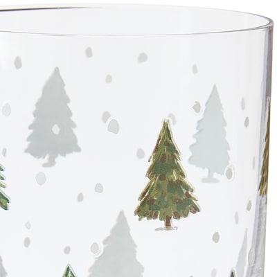 Double Old Fashioned Glass - Trees