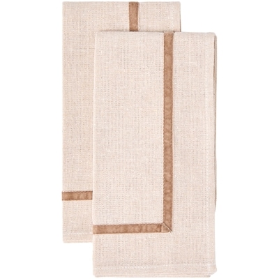 Velvet Trim Napkins 2 Pack