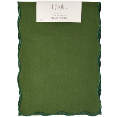 Life at Home Scalloped Table Runner 1 ea, $20.00/1ea