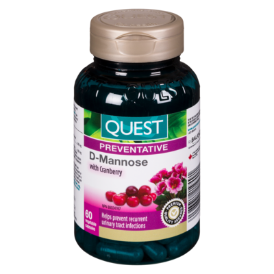 Quest D-Mannose With Cranberry 60 ea, $0.52/1ea