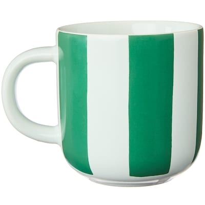 Grande tasse à rayures − vert