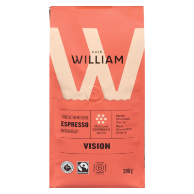 Cafe William Spartivento Beans Medium Roast Espresso Grind Vision 300 g, $5.66/100g