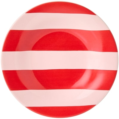 Life at Home Assiette pour hors-d’œuvre à rayures – rouge 1 ea, 5,00 $/1ch