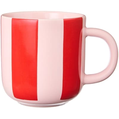 Life at Home Grande tasse à rayures − rouge 1 ea, 6,00 $/1ch