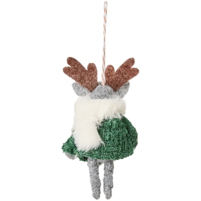 Felt Reindeer with Star Ornament