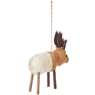 Fabric Moose Ornament