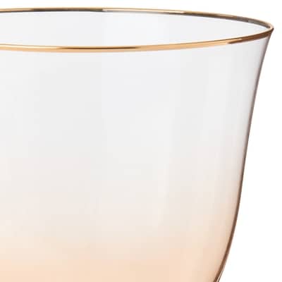 Gold Rim Gradient Wine Glass