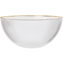 President's Choice Gold Rim Glass Serve Bowl 1 ea, $20.00/1ea