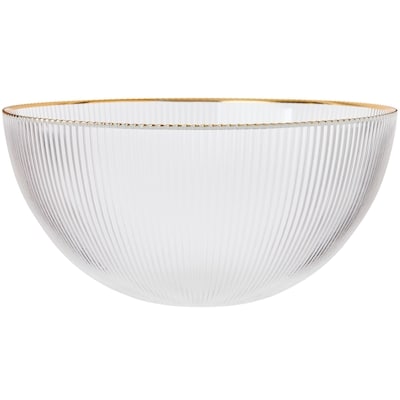 President's Choice Gold Rim Glass Serve Bowl 1 ea, $20.00/1ea