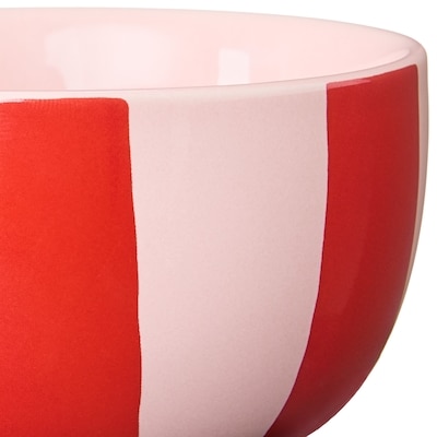 Striped Dip Bowl - Red