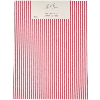 Life at Home Candy Cane Stripe Table Runner 1 ea, $20.00/1ea