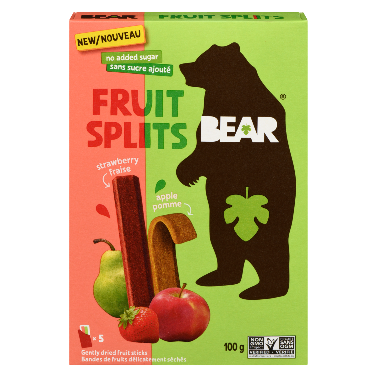 Bear Fruit Splits Strawberry Apple