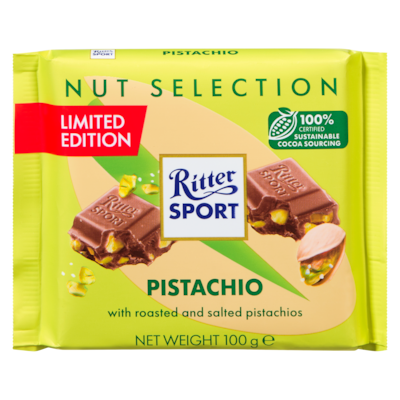 Ritter Sport Pistachio Limited Edition 100 g, $4.79/100g