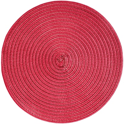 Everyday Essentials Round Lurex Placemat - Red 1 ea, $5.00/1ea