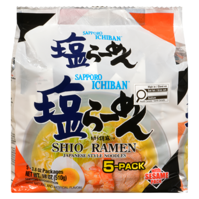 Sapporo Noodles Shio Ramen 510 g, $1.08/100g