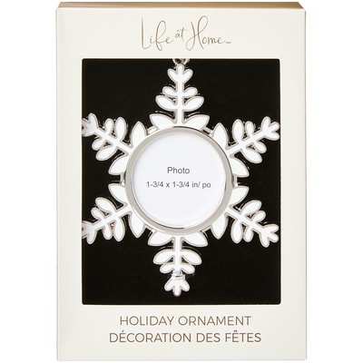 Life at Home Metal Snowflake Photo Frame Ornament 1 ea, $8.00/1ea