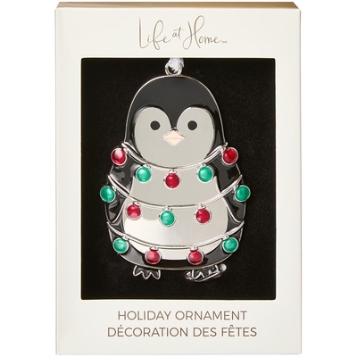 Life at Home Metal Penguin Ornament 1 ea, $8.00/1ea