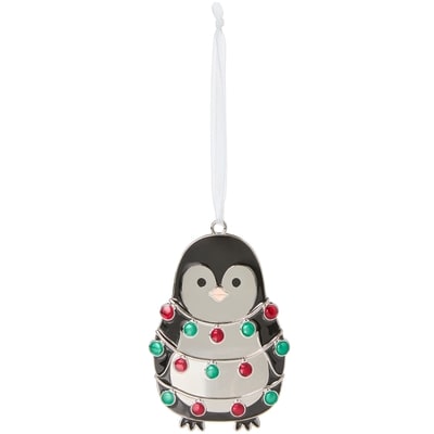 Décoration en métal à motif de pingouin