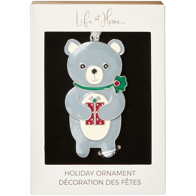 Life at Home Décoration en métal à motif d’ours gris 1 ea, 8,00 $/1ch