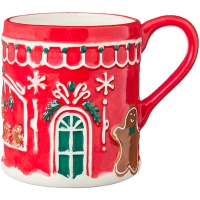 Life at Home Gingerbread Mug - Red 1 ea, $8.00/1ea