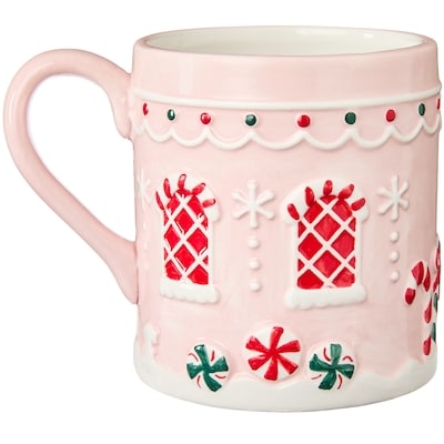 Tasse avec bonshommes en pain d’épice – rose